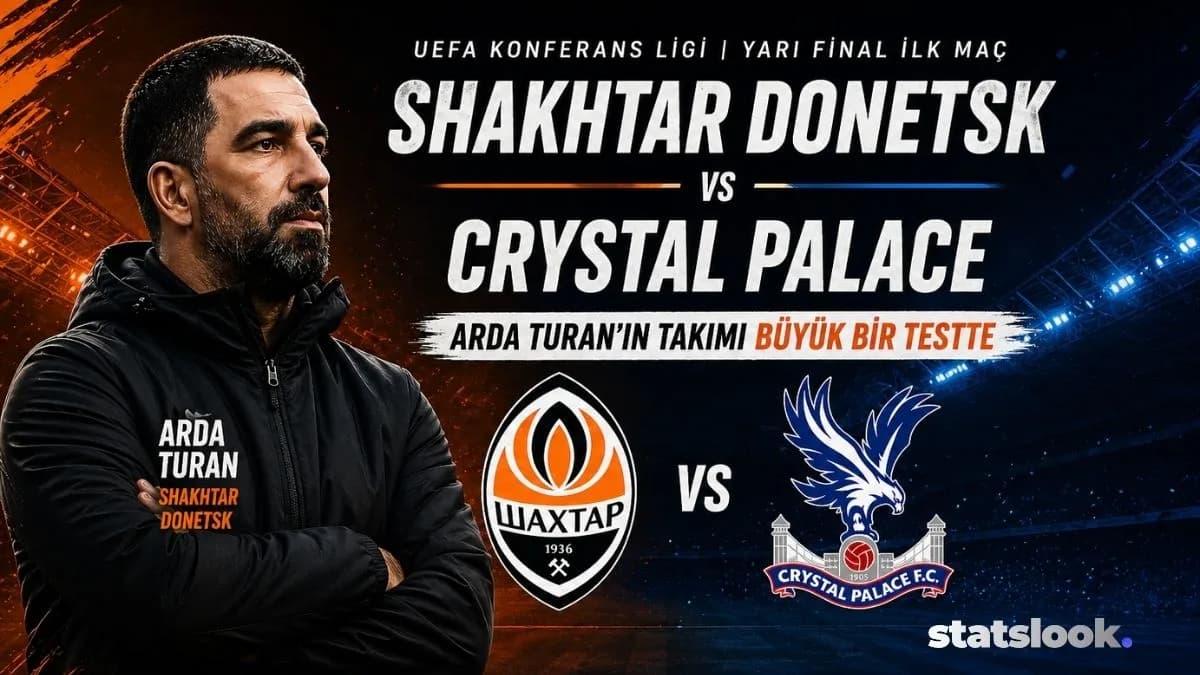 Shakhtar Donetsk vs Crystal Palace: Arda Turan’ın Takımı Büyük Bir Testte, Fark Üretimde