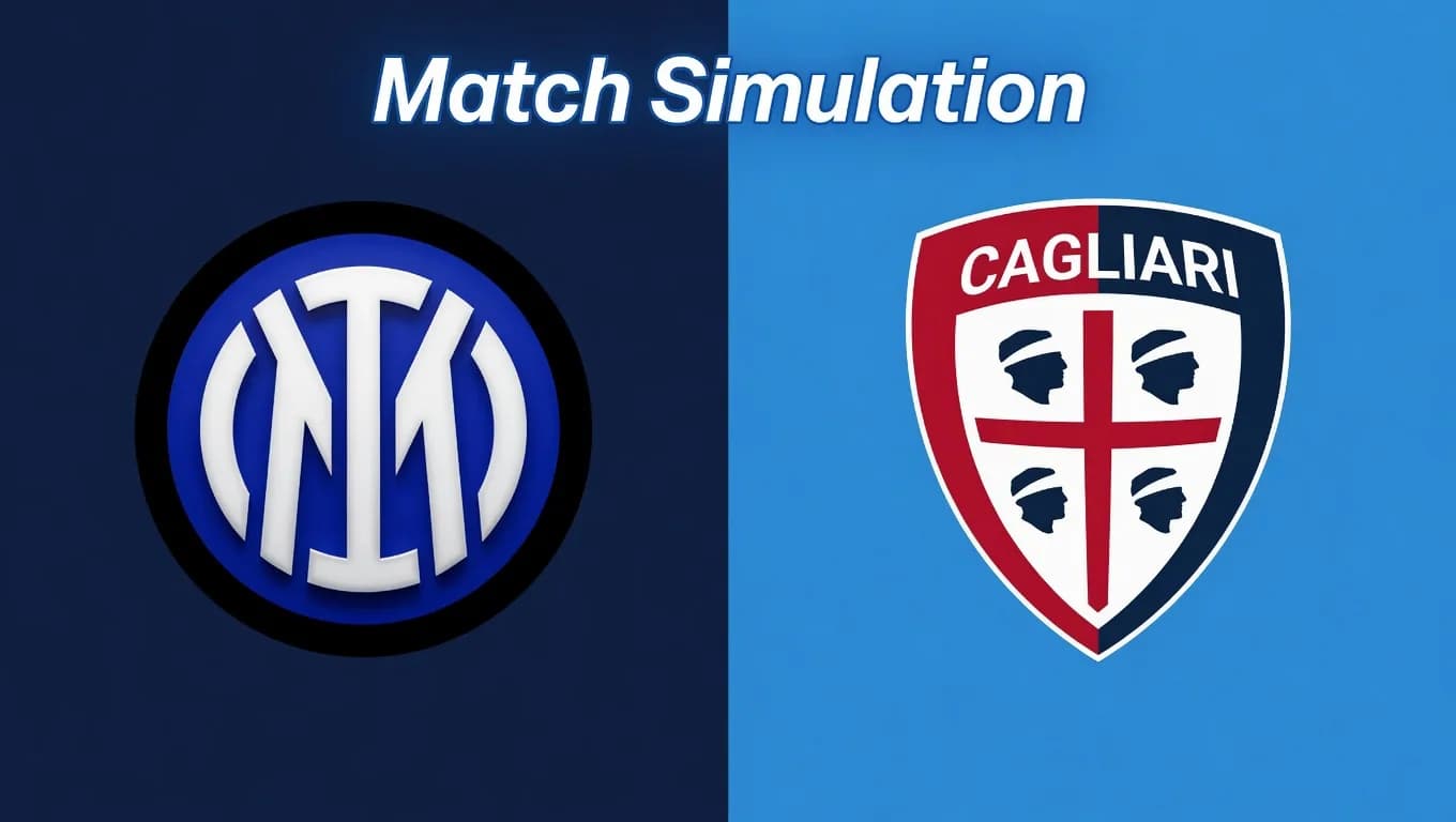 Inter – Cagliari: The Simulation Points to Control, but Recent Form Adds Context
